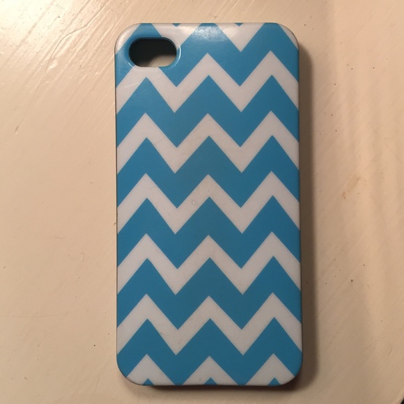 Blue/White Chevron IPhone 4/4s case