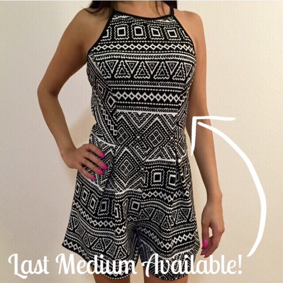 Pants - Tribal Print Romper (LAST MEDIUM)