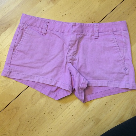 Lavender Hurley shorts.