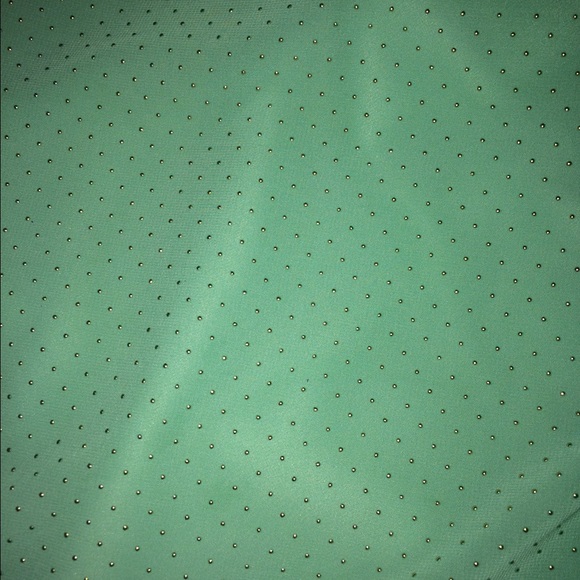 Cute Mint Blue/Gold Detailing Dress - Picture 3 of 4