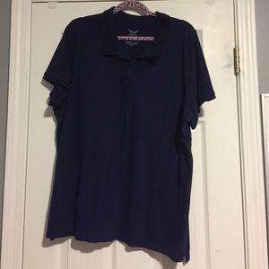 Navy blue polo shirt