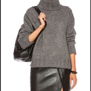 Gray fisherman sweater