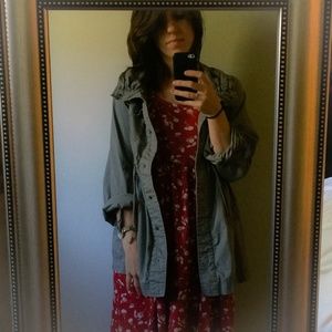 Army Green Khaki Field Jacket Anorak