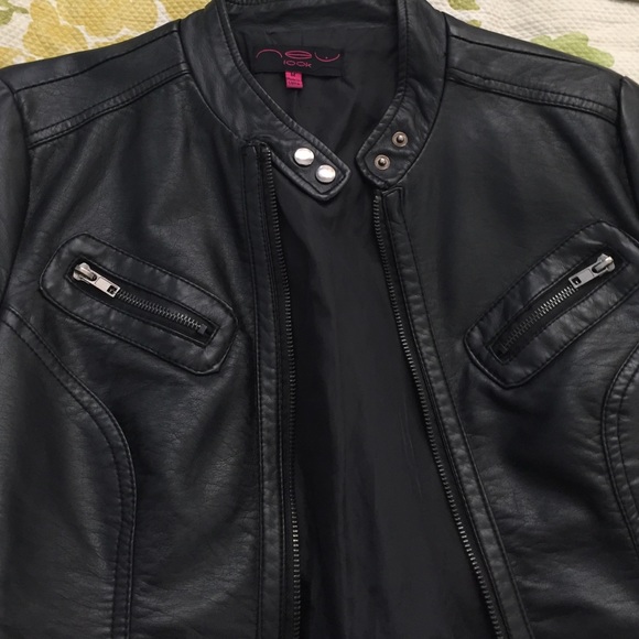 SOLD::black leather jacket - Picture 3 of 4