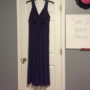 Plum prom dress