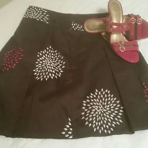 Chocolate brown skirt