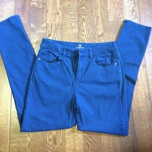 Liz Claiborne Blue stretch pants - size 4