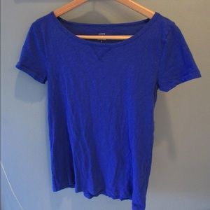 JCrew Vintage Cotton Swoop Neck Tee Sz. S