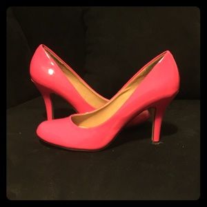 Hot Pink Patent Leather Heels