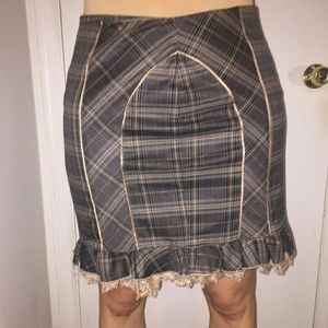 Plaid Bebe skirt