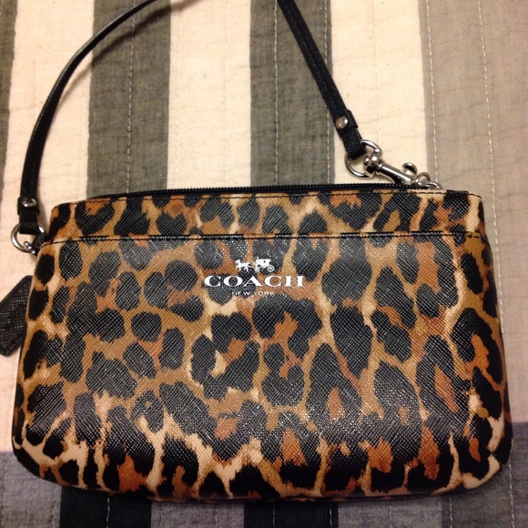 Coach leather Wristlet
