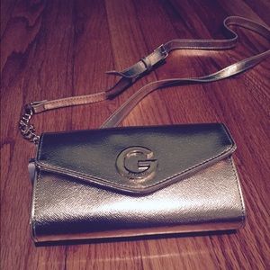 Guess gold wallet/wristlet