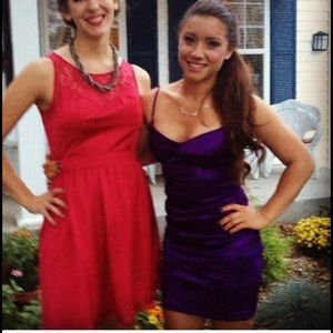 B. Darlin Purple Homecoming/Formal/Cocktail Dress