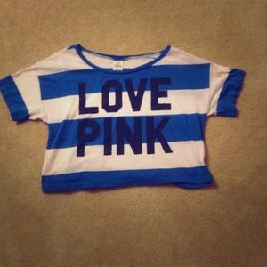 Blue and white stripped shirt