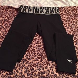 Black Bling roll down yoga pants