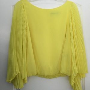 Alice + Olivia yellow blouse