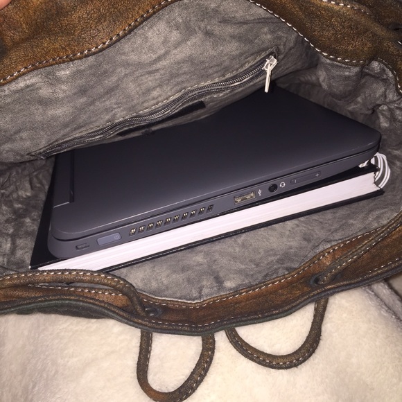 SOLD. Genuine leather camouflage backpack - Picture 4 of 4