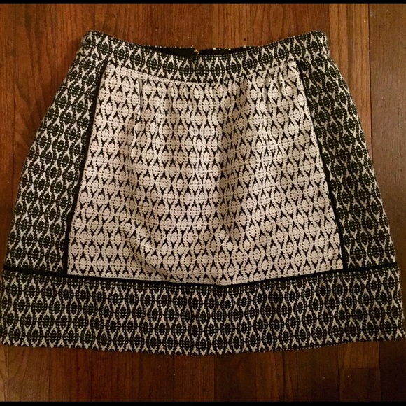 Black and White herringbone J.Crew skirt