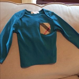 Burberry long sleeve shirt for Toddler SZ 12 mos