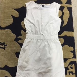 White linen theory dress