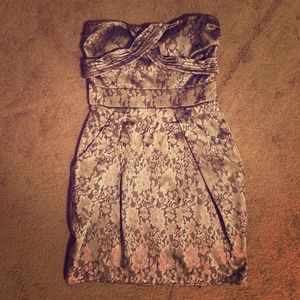 Champagne mini dress