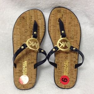 Mk slipper size navy blue size 6