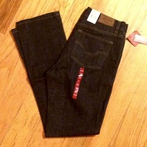 💥SALE!!💥 Dark Stretch Denim Straight Leg Jeans