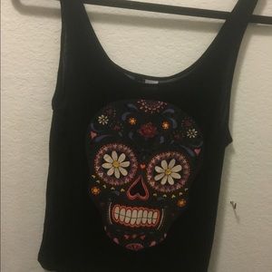Candy skull tank