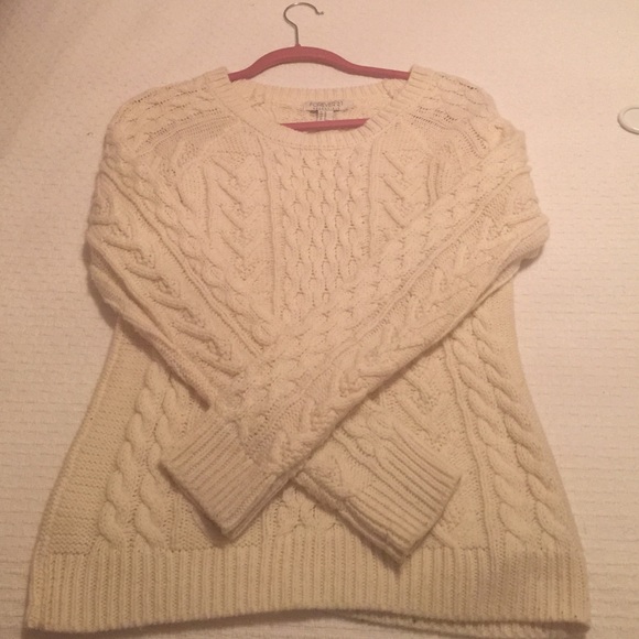 Cable knit sweater