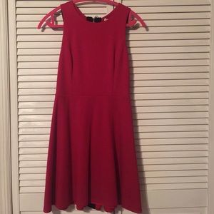 Red dress with cross crossed back