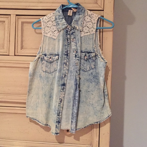 soft denim vest