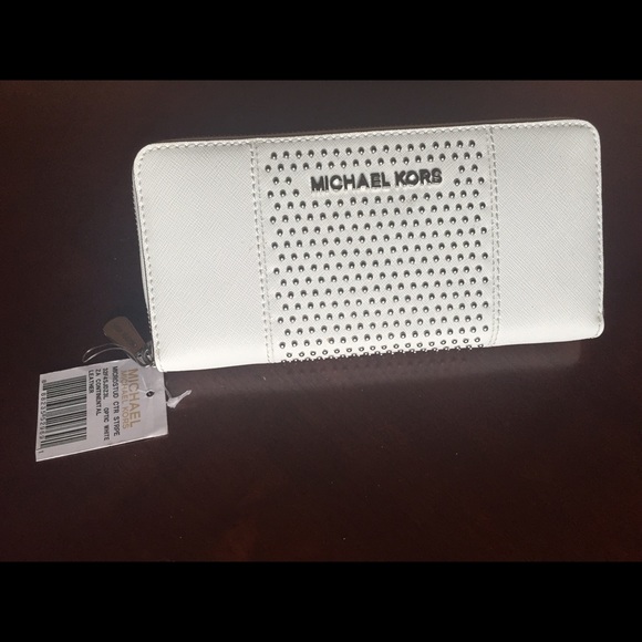 Michael Kors Microstud Zip Around Wallet