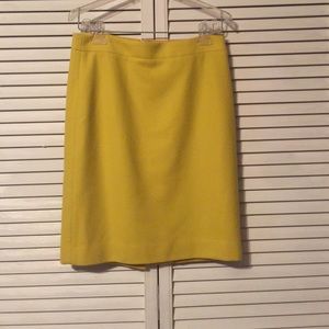 Yellow wool skirt