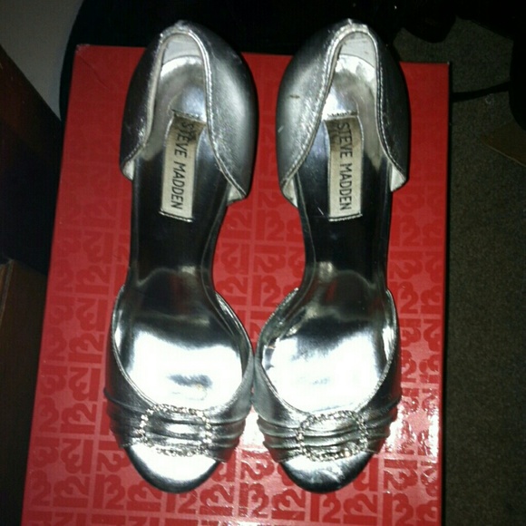 Silver High Heels