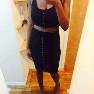 Crop top and skirt to match !!!