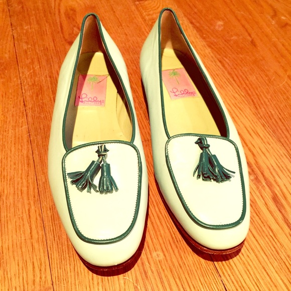 🎉🎉Lilly Pulitzer leather flats.