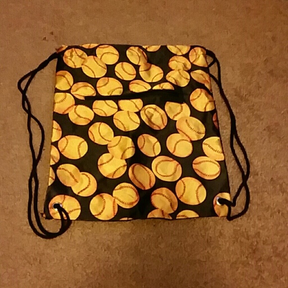 Black softball bag