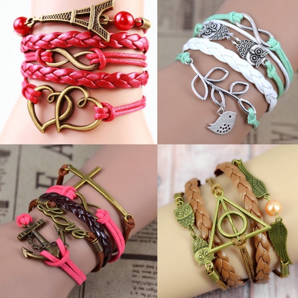 Leather Charm Bracelets (1 for $8 / 2 for $15) - Picture 2 of 3