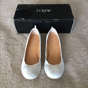 JCrew Anya suede ballet flats