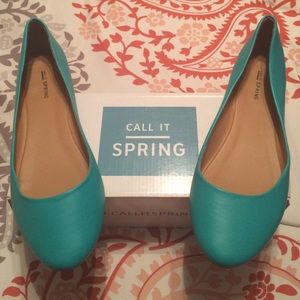 Turquoise Arleigh flats