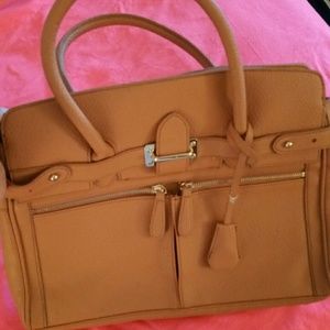 SALE Large Tan JustFab Satchel