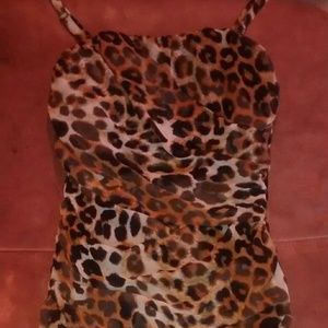 Leopard Print Fitted dress