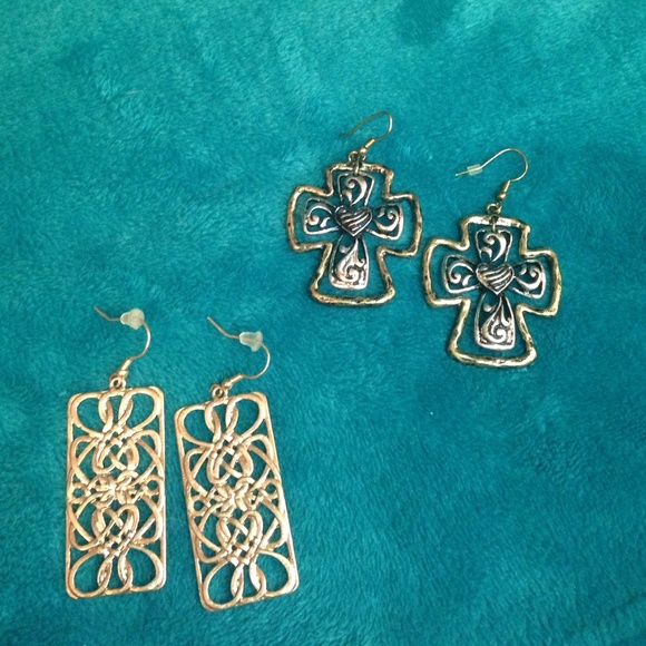 Cross earrings and cute design earrings