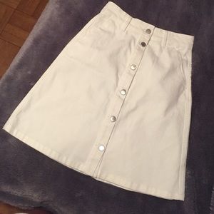 70s Inspired Button Front Skirt