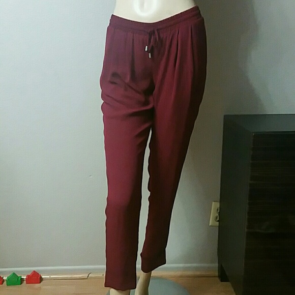 ❌SOLD❌NWOT BURGUNDY SKINNY PANTS