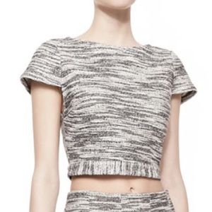 Tweed Alice & Olivia crop top