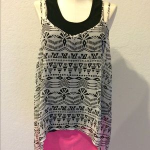 Tribal print tank