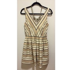 J. Crew Stripe & Glitter Dress