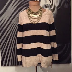 LOFT striped sweater size Medium