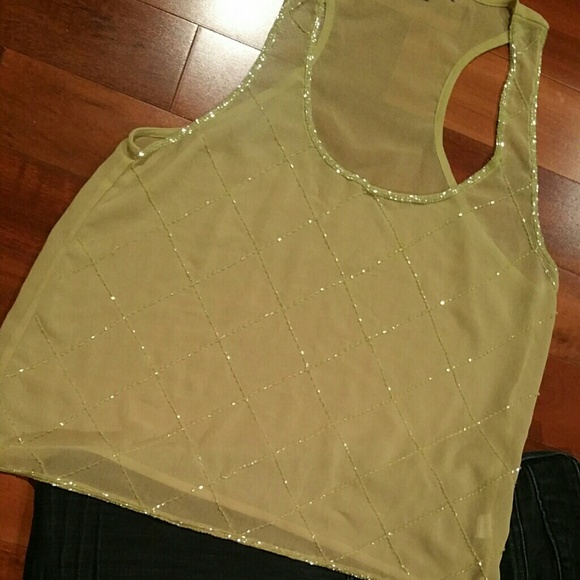 Beautiful sheer light green Blouse!!